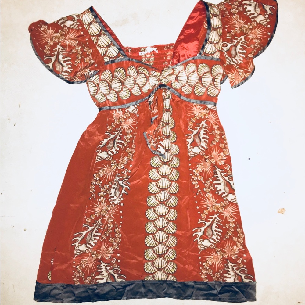 Silk Nanette Lepore boho blouse size 4